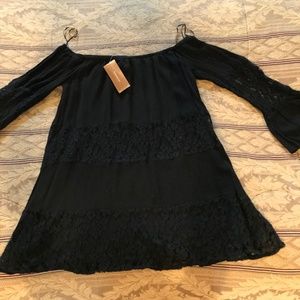 Francesca’s size S Black boho dress